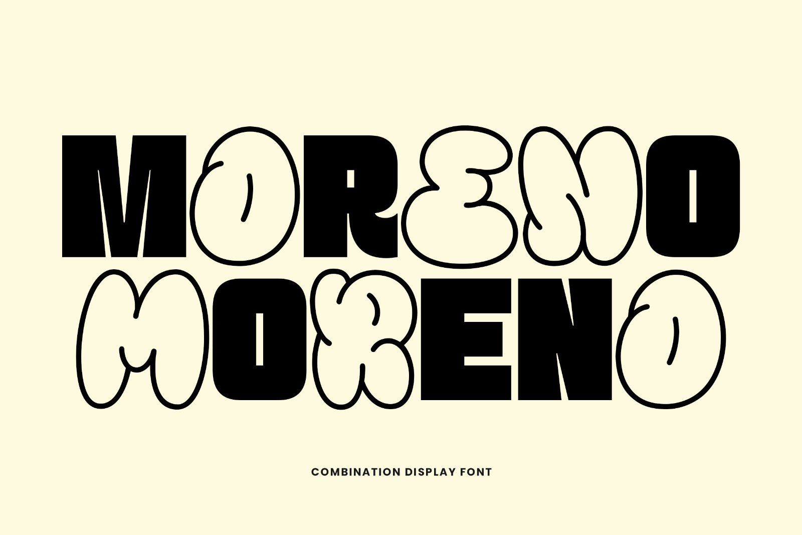 Moreno | Combination Display Font — image 1