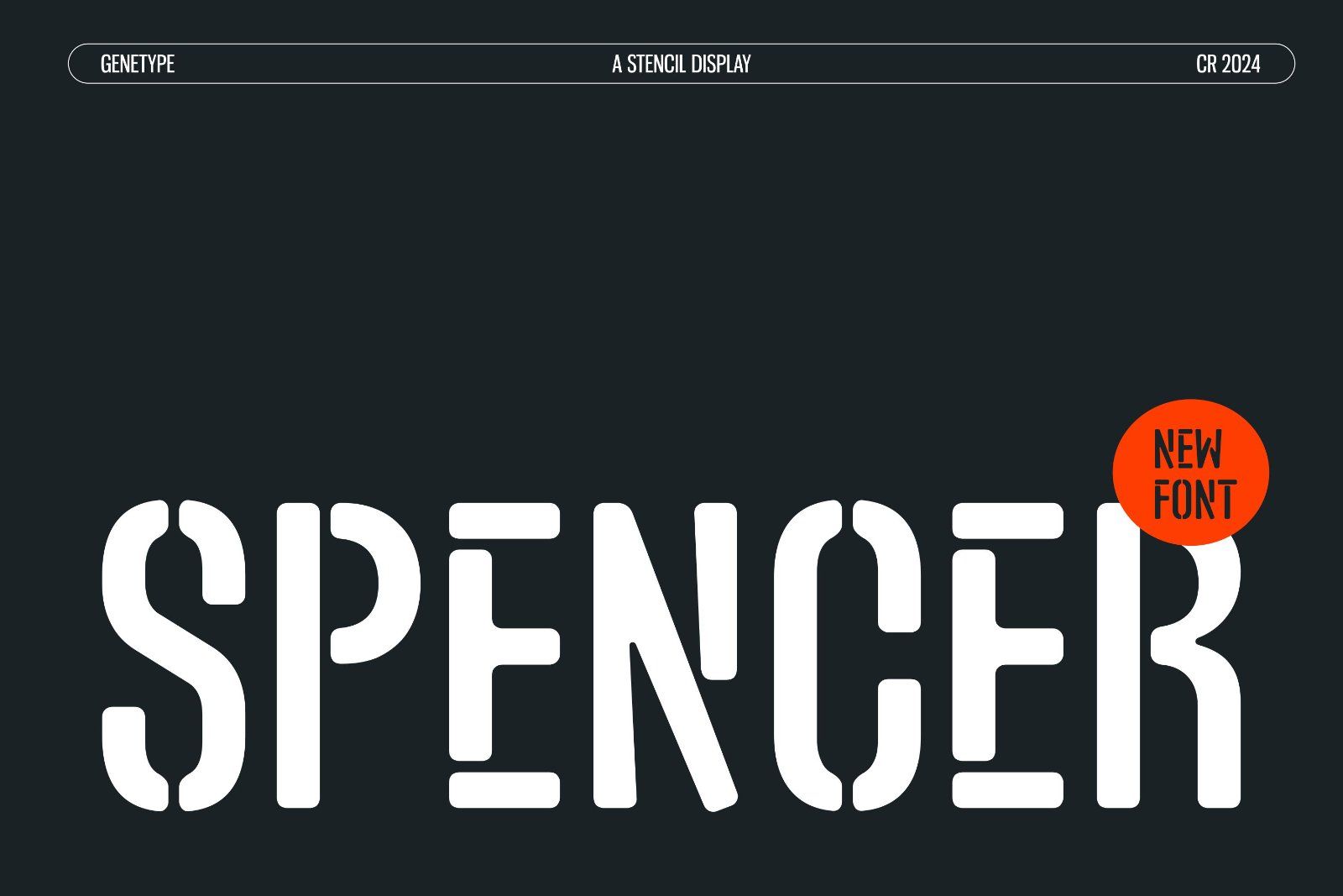 Spencer Stencil Font — image 1