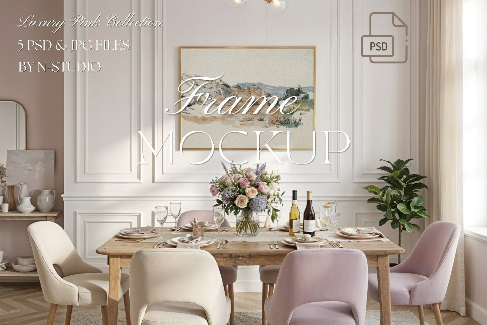 Luxury Pink Frame Mockup Bundle — image 1