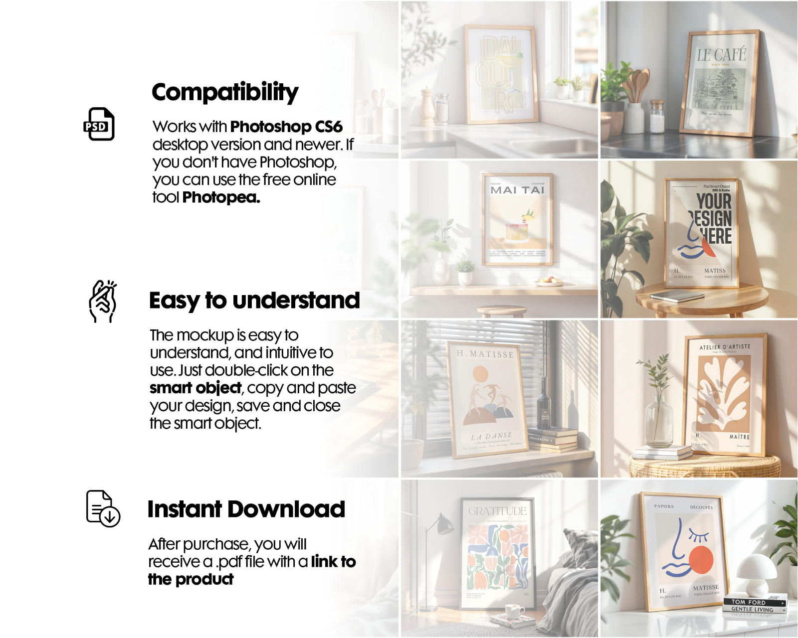 35 Kitchen Frames Mockup PSD Bundle — image 6