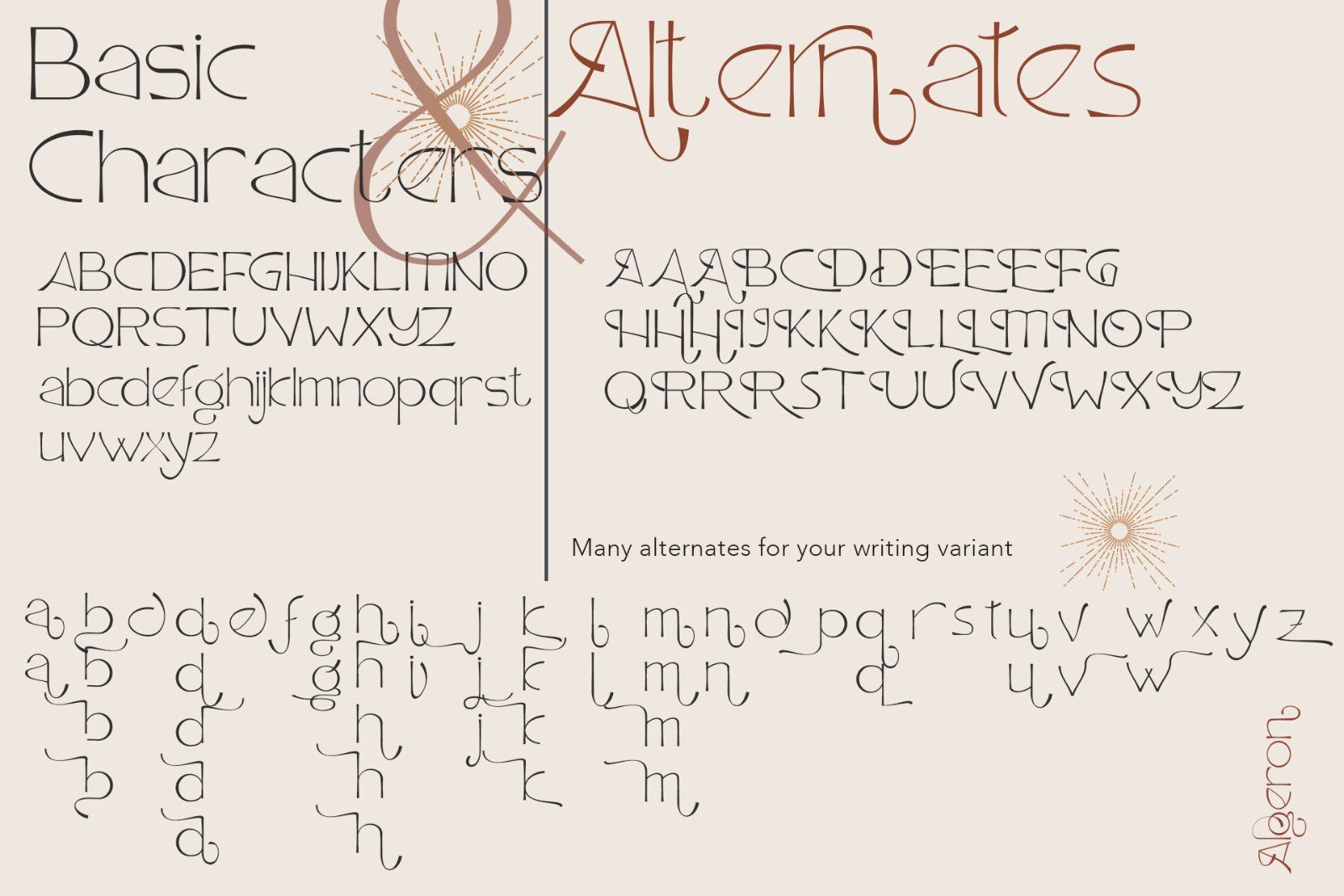 Algeron | Aesthetic Font — image 10