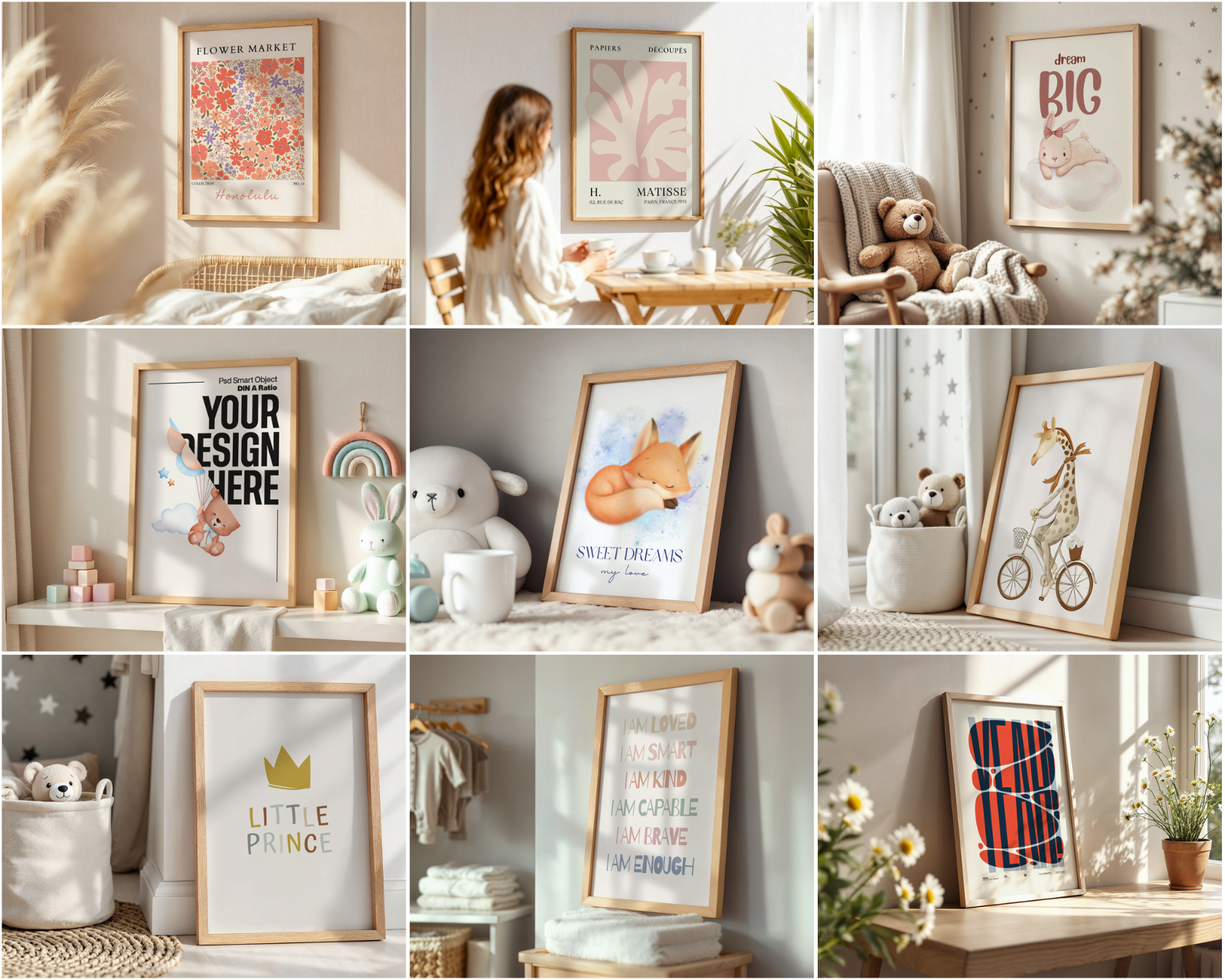 150 Poster Frame Mockup PSD Bundle, Wall Art Display , Din A Ratio — image 10