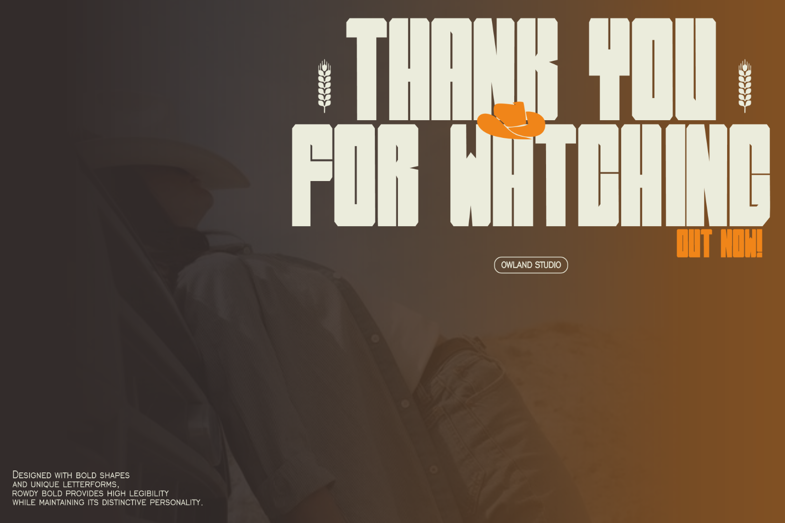 ROWDY BOLD - WESTERN FONT — image 10