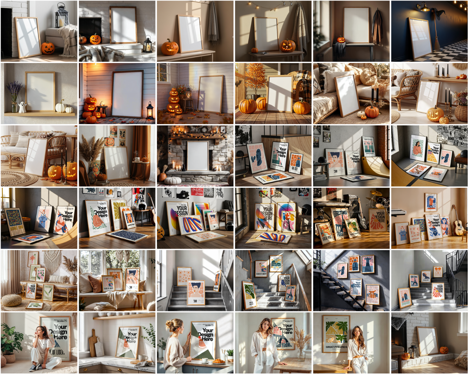 700 Frame Mockup Mega Bundle: Wall Art & Poster Display (PSD Digital Download) — image 10