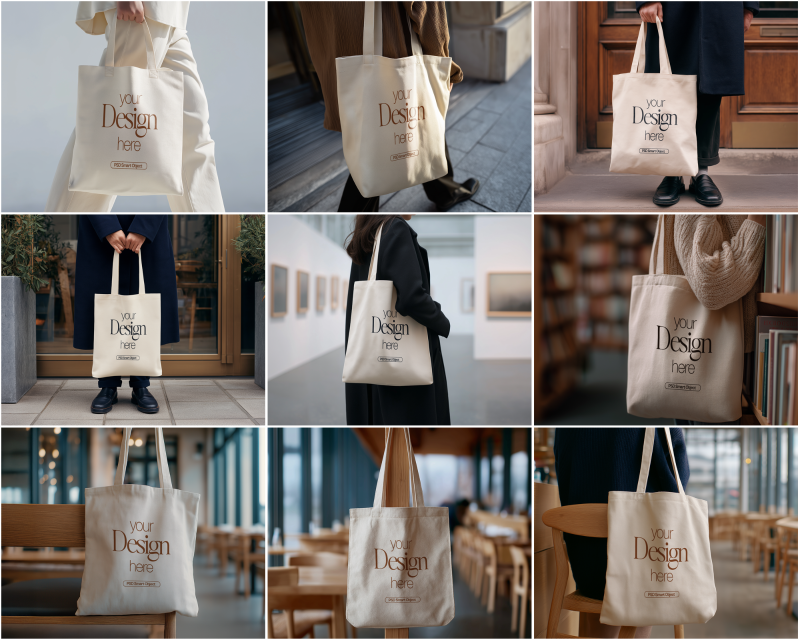 50 Fashion Tote Bag Mockups PSD Bundle with Smart Objects — image 10