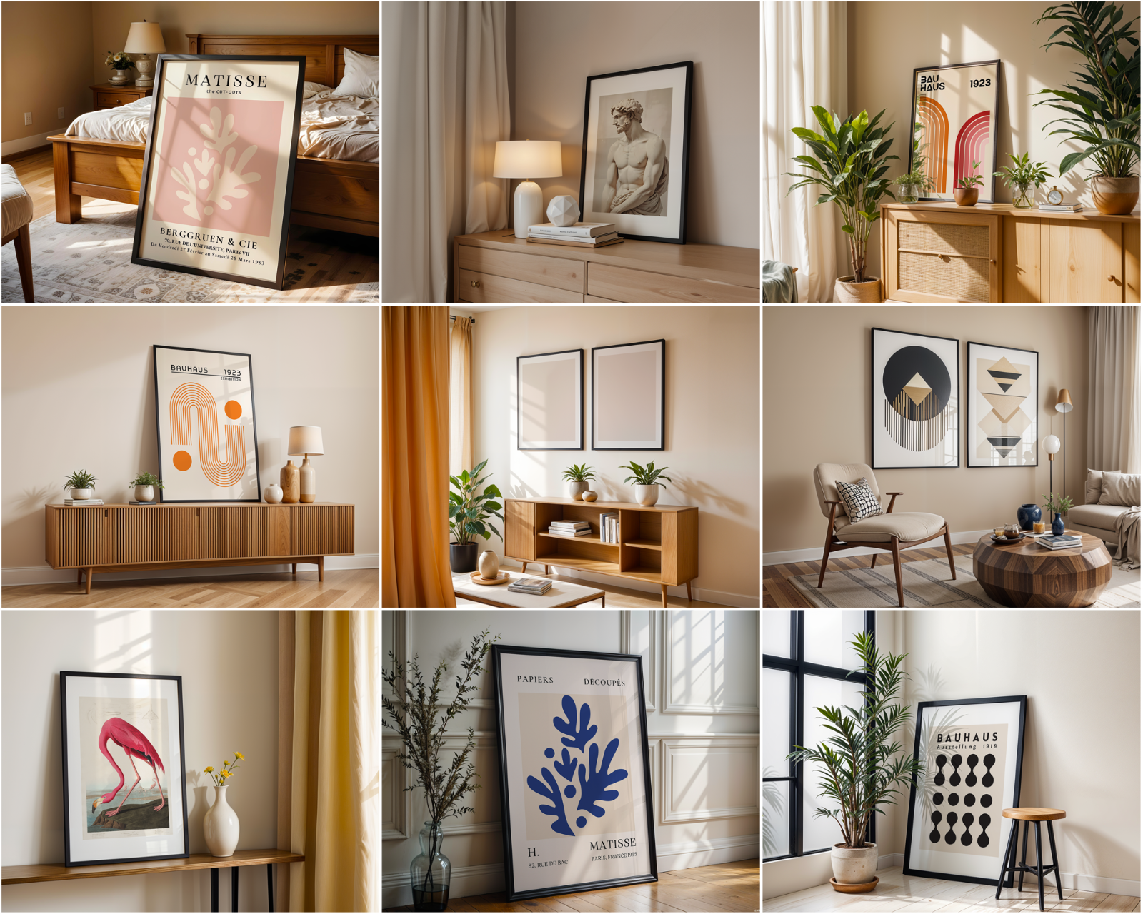 100 Black Frame Poster Mockup PSD Bundle, Wall Art & Poster Smart Object Template — image 10
