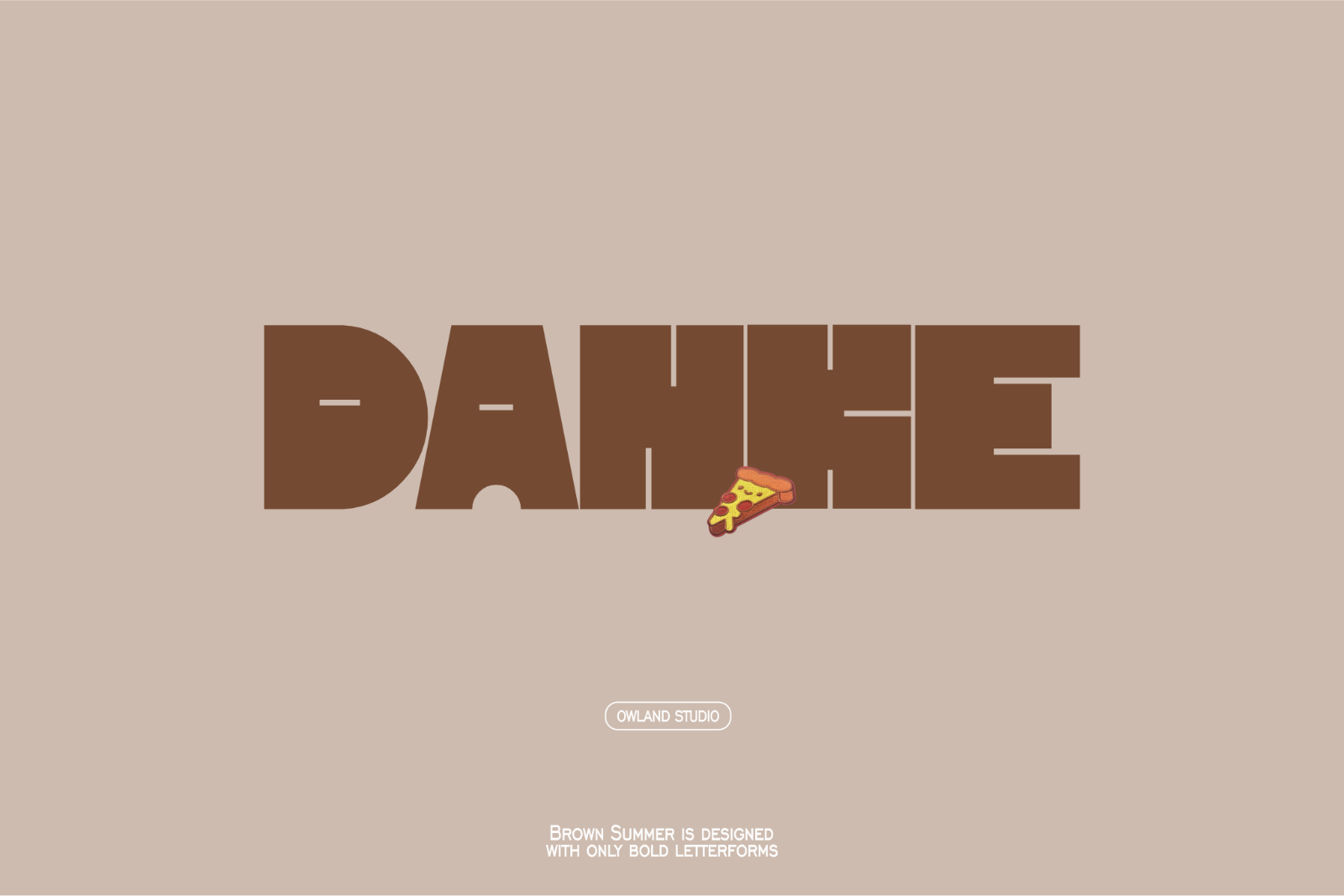 BROWN SUMMER - CARTOON FONT — image 10