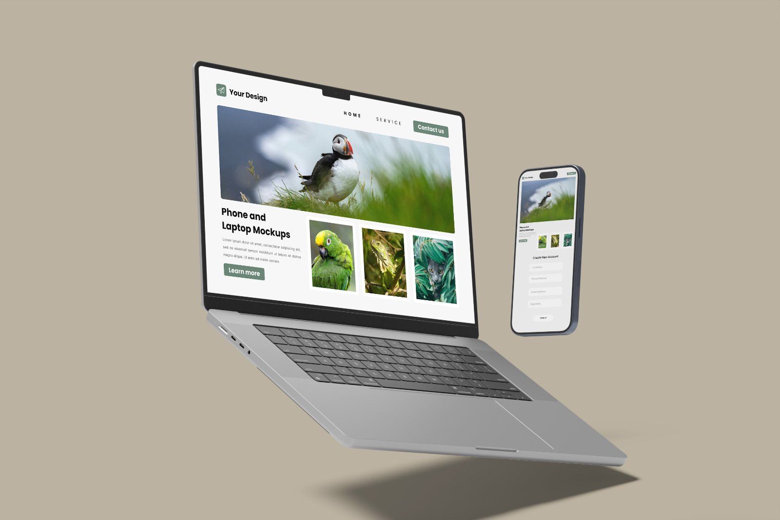 Laptop and Phone Screen Mockup — image 10