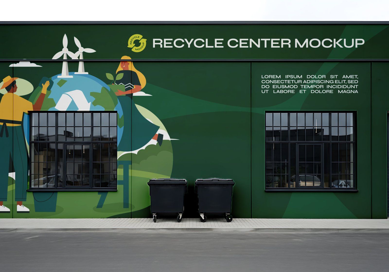Premium Environmental Branding 15 PSD Mockups for Waste & Recycling Services — image 10