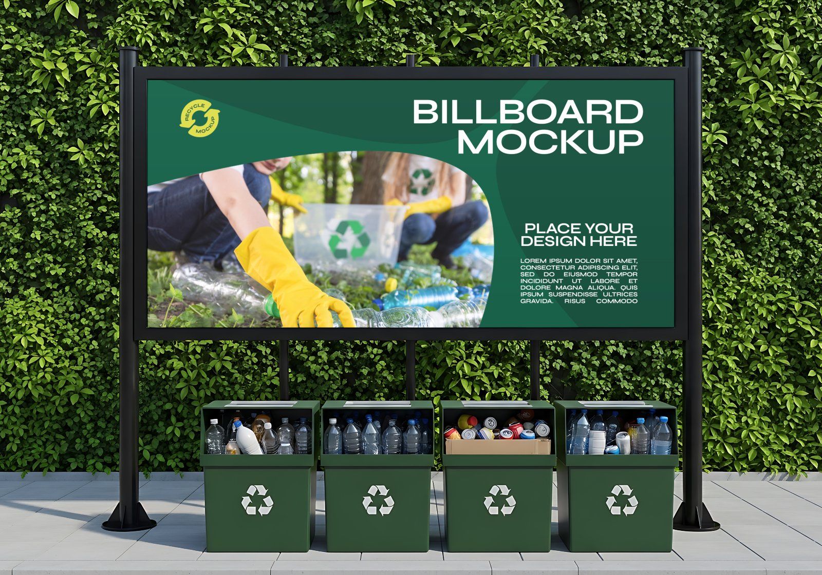 Premium Environmental Branding 15 PSD Mockups for Waste & Recycling Services — image 9