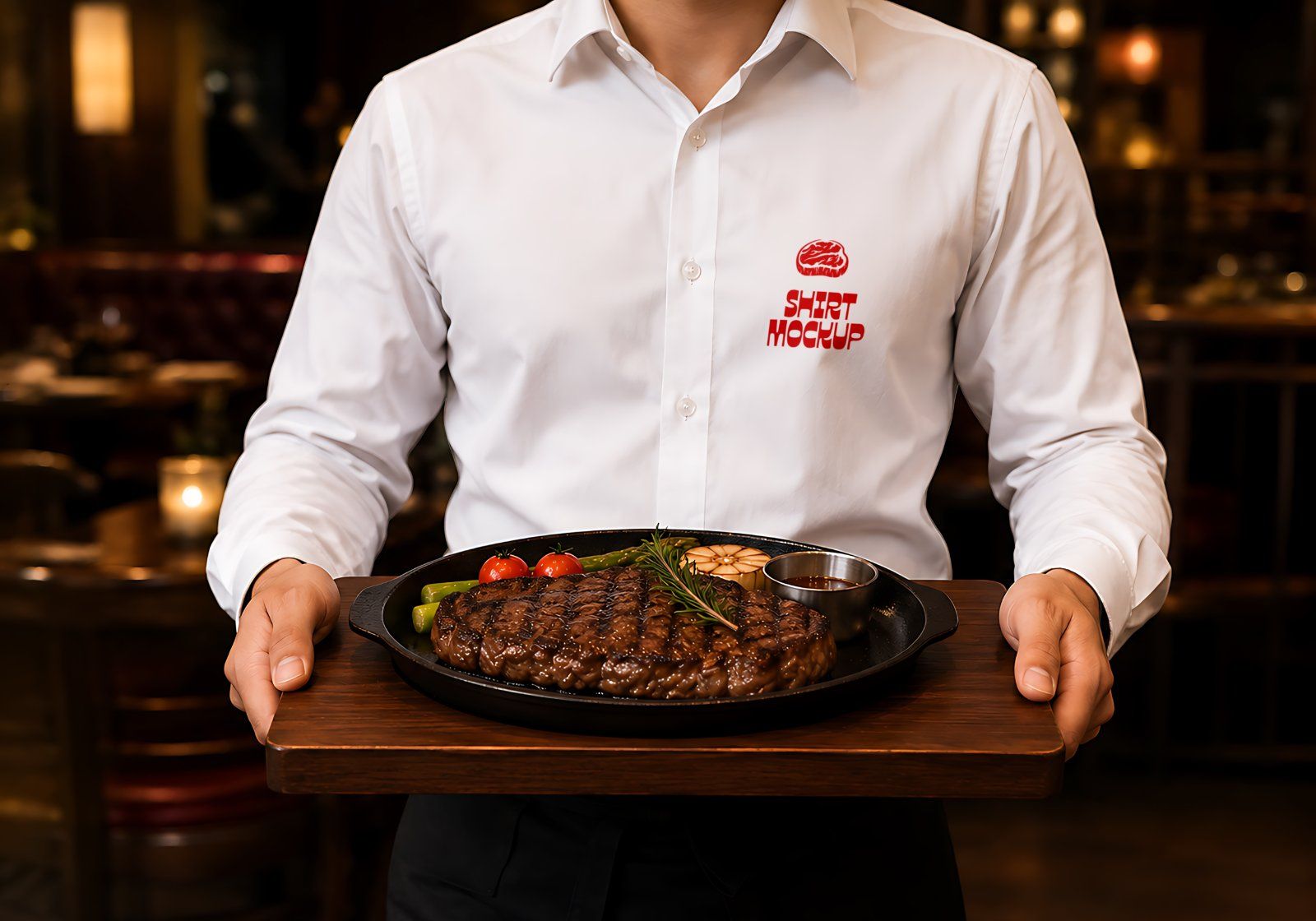 Premium Steakhouse Restaurant Branding Mockup Bundle – 15 Luxury PSD Scenes for Steak House, Bistro — image 20