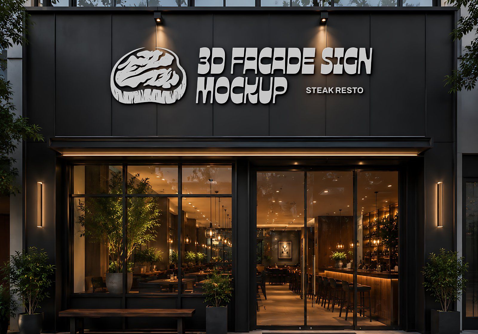 Premium Steakhouse Restaurant Branding Mockup Bundle – 15 Luxury PSD Scenes for Steak House, Bistro — image 16