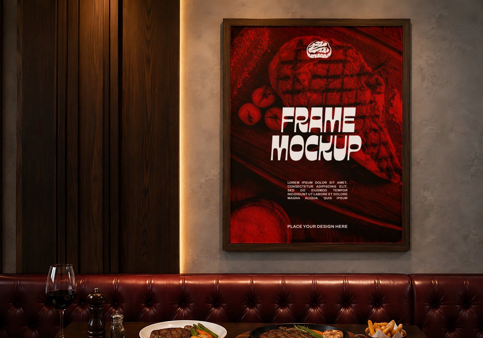 Premium Steakhouse Restaurant Branding Mockup Bundle – 15 Luxury PSD Scenes for Steak House, Bistro — image 7