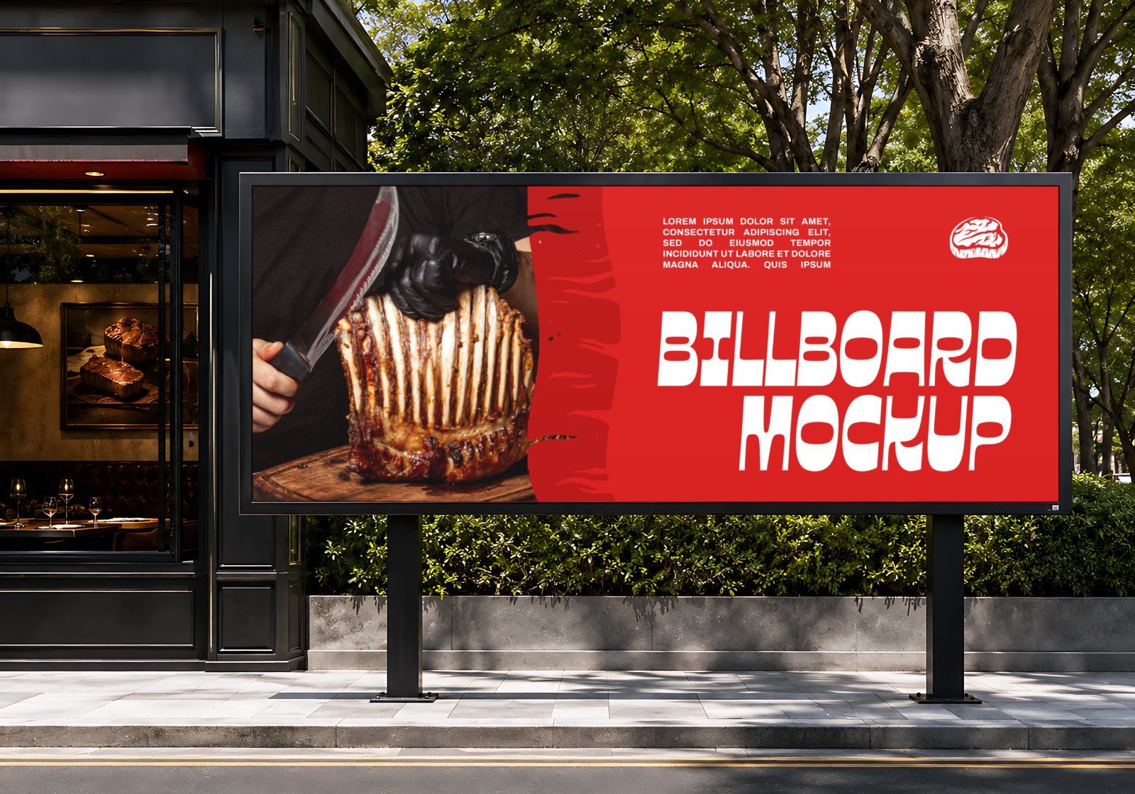 Premium Steakhouse Restaurant Branding Mockup Bundle – 15 Luxury PSD Scenes for Steak House, Bistro — image 8