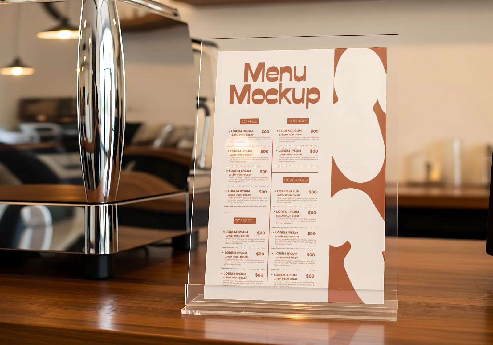 Premium Branding Brown Cafe Mockup — image 2