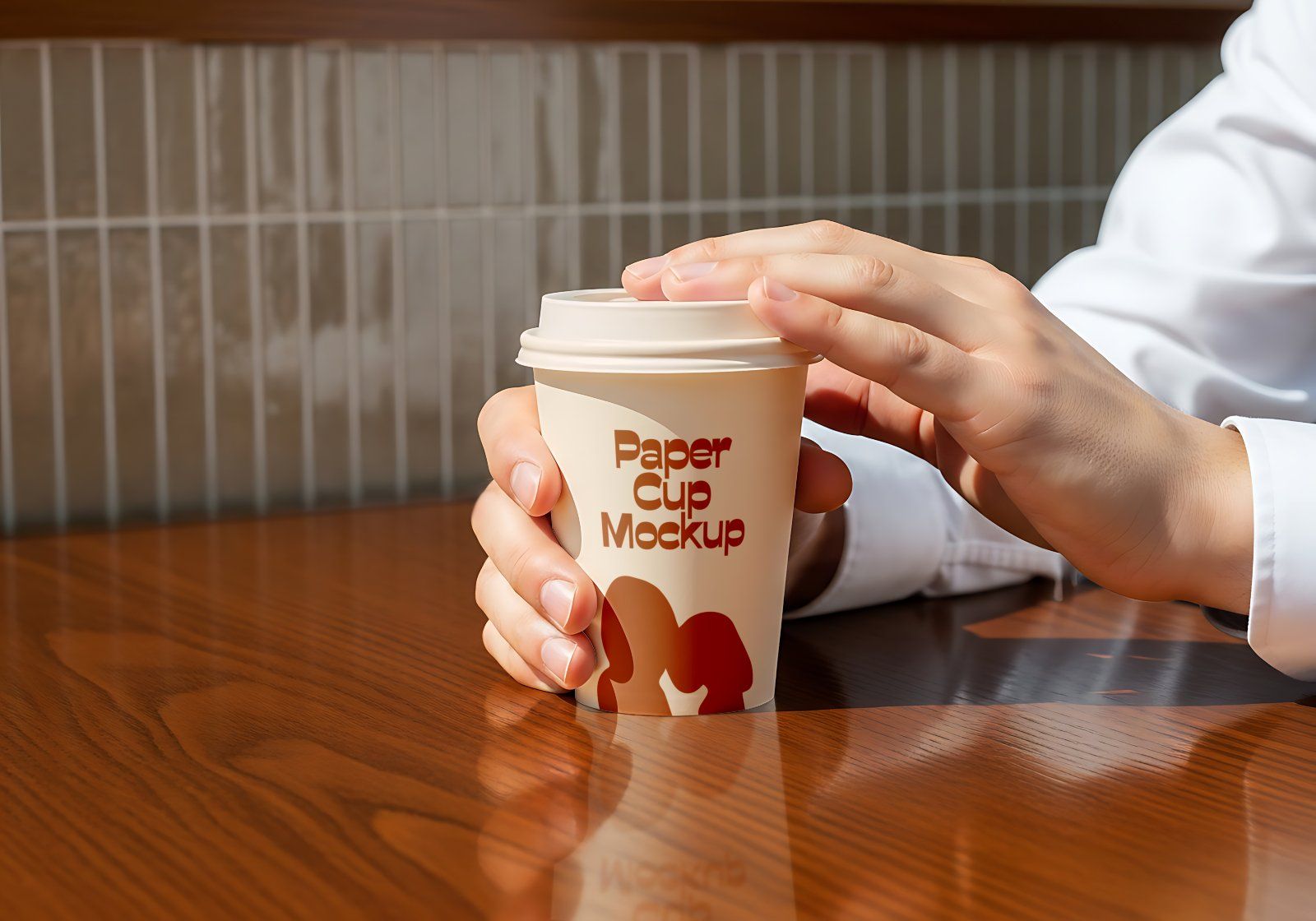 Premium Branding Brown Cafe Mockup — image 5