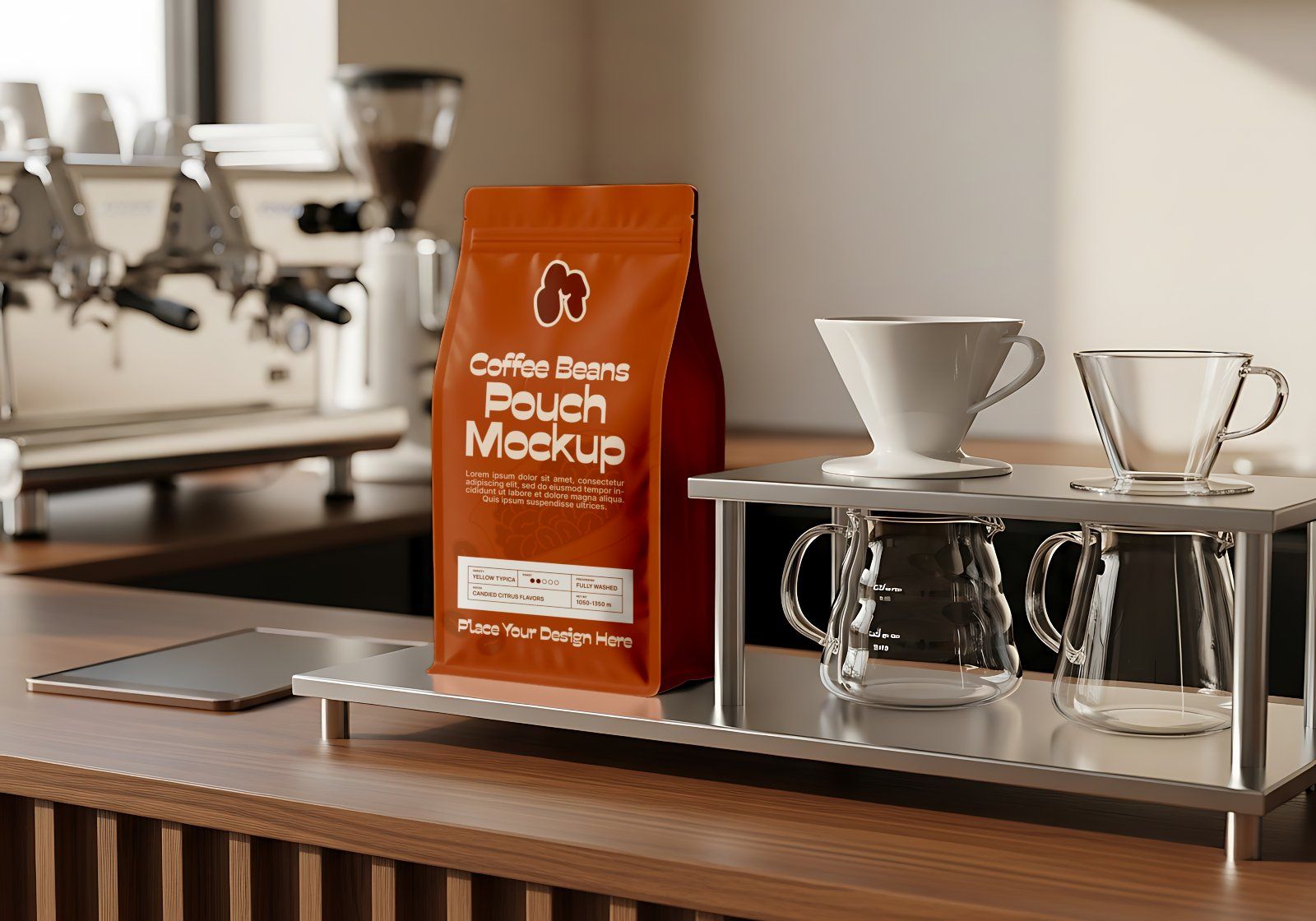 Premium Branding Brown Cafe Mockup — image 7