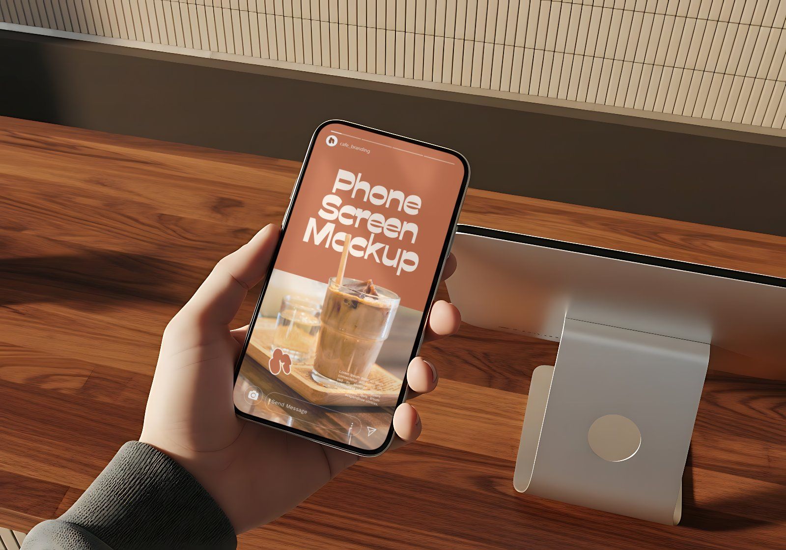 Premium Branding Brown Cafe Mockup — image 8