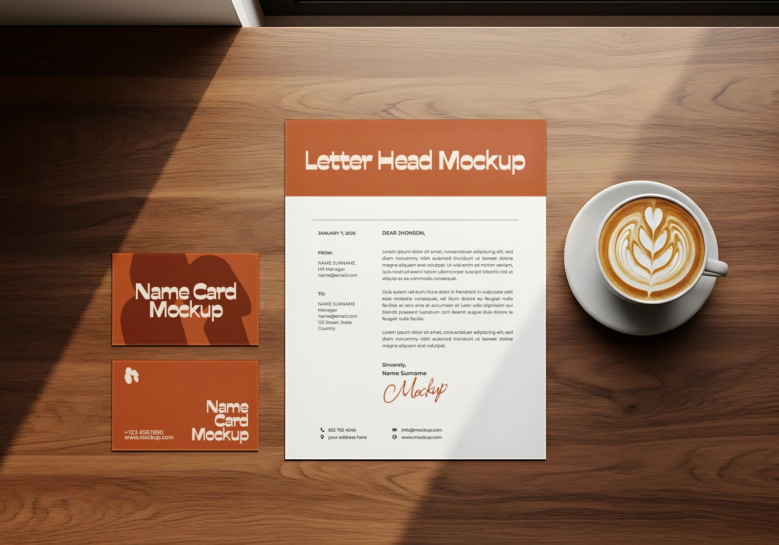 Premium Branding Brown Cafe Mockup — image 15