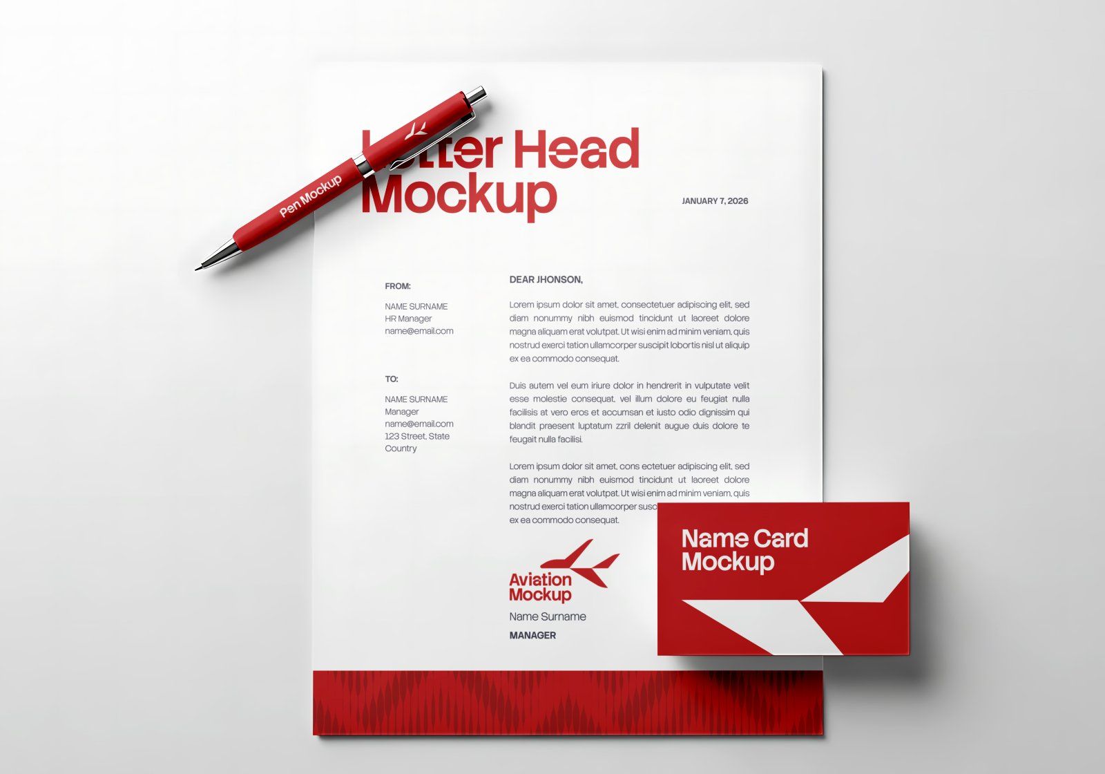 Premium Branding Aviation Mockup — image 6