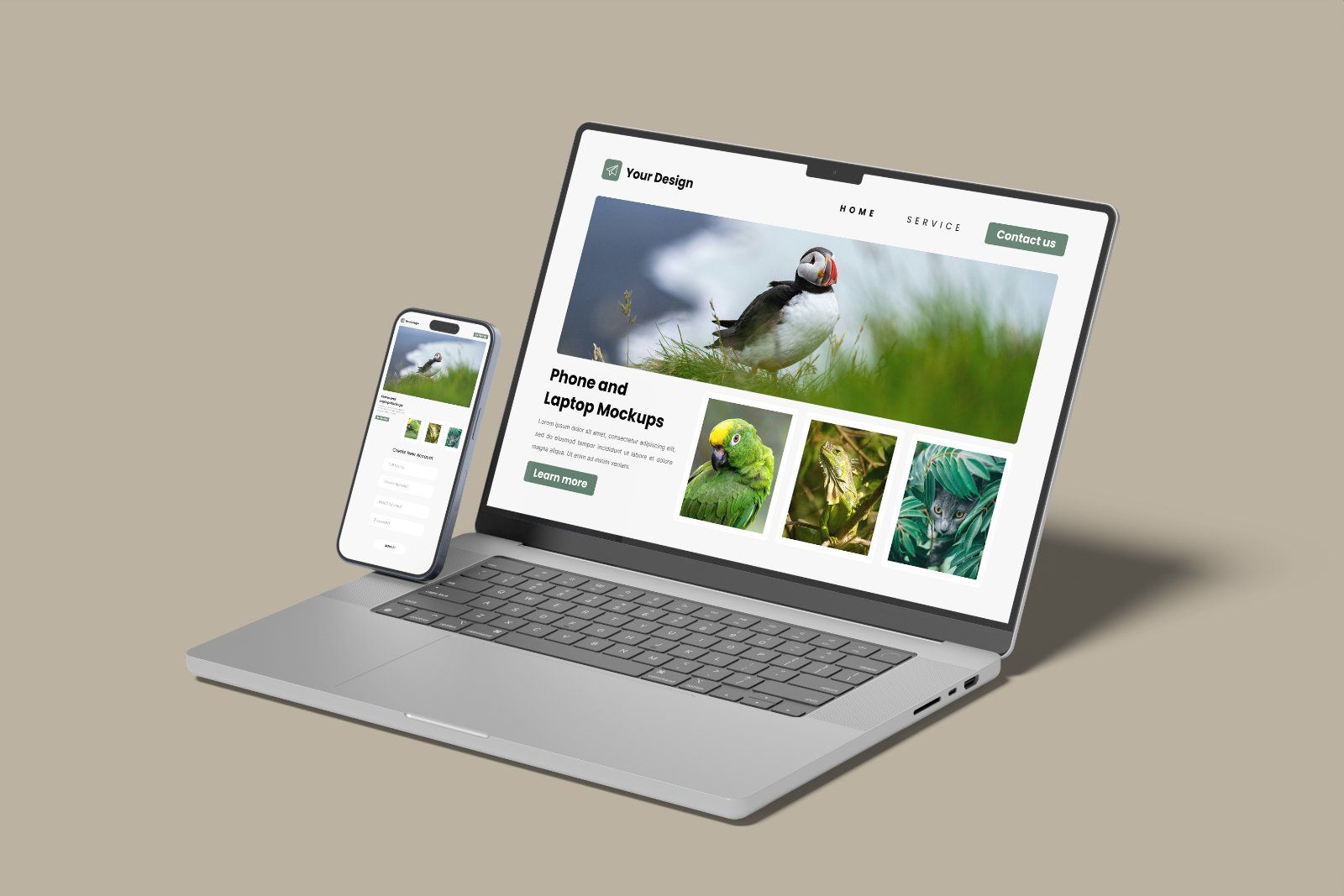 Laptop and Phone Screen Mockup — image 11