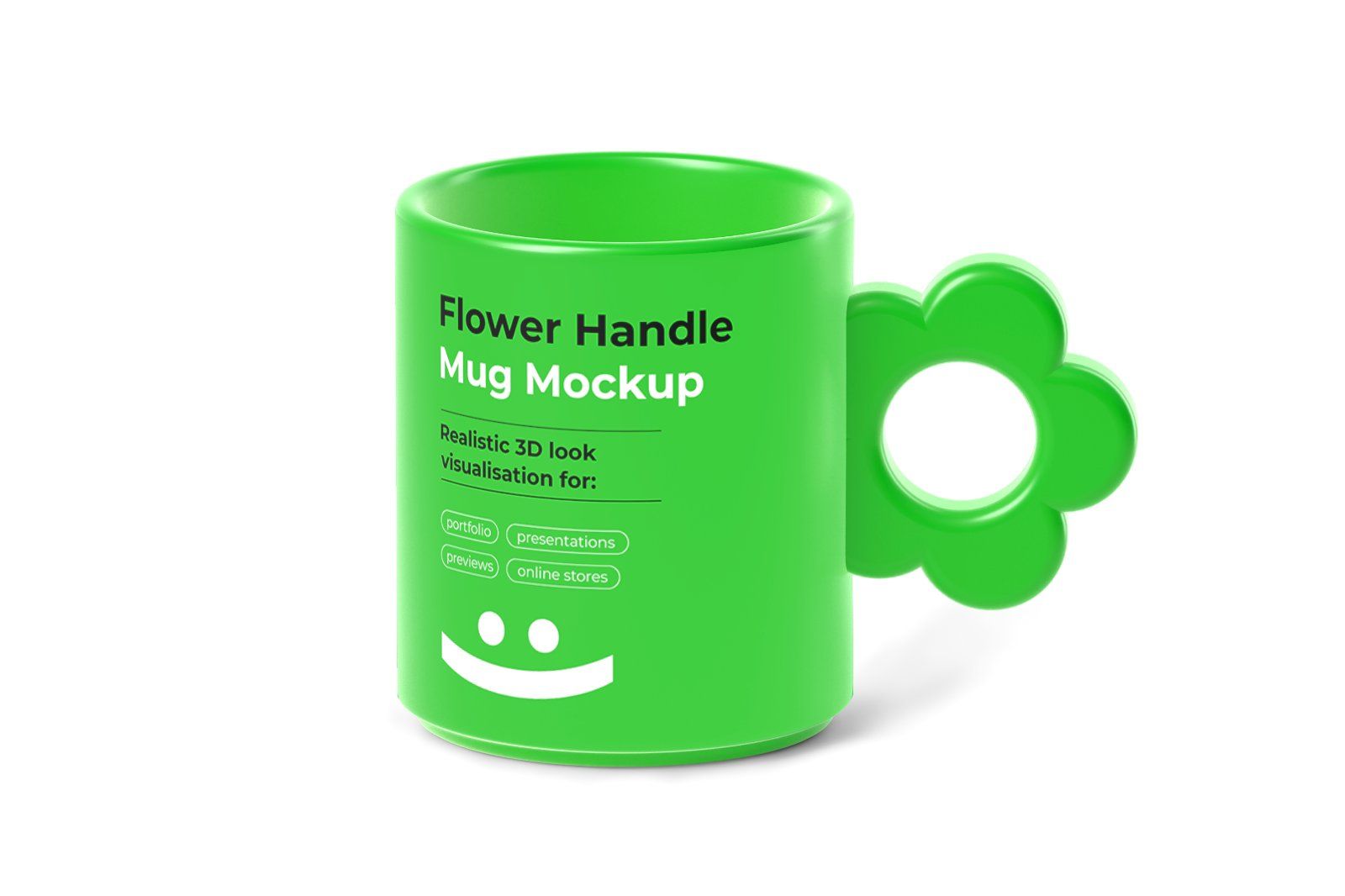 Cute Mug Mockup with Floral Handle — image 7