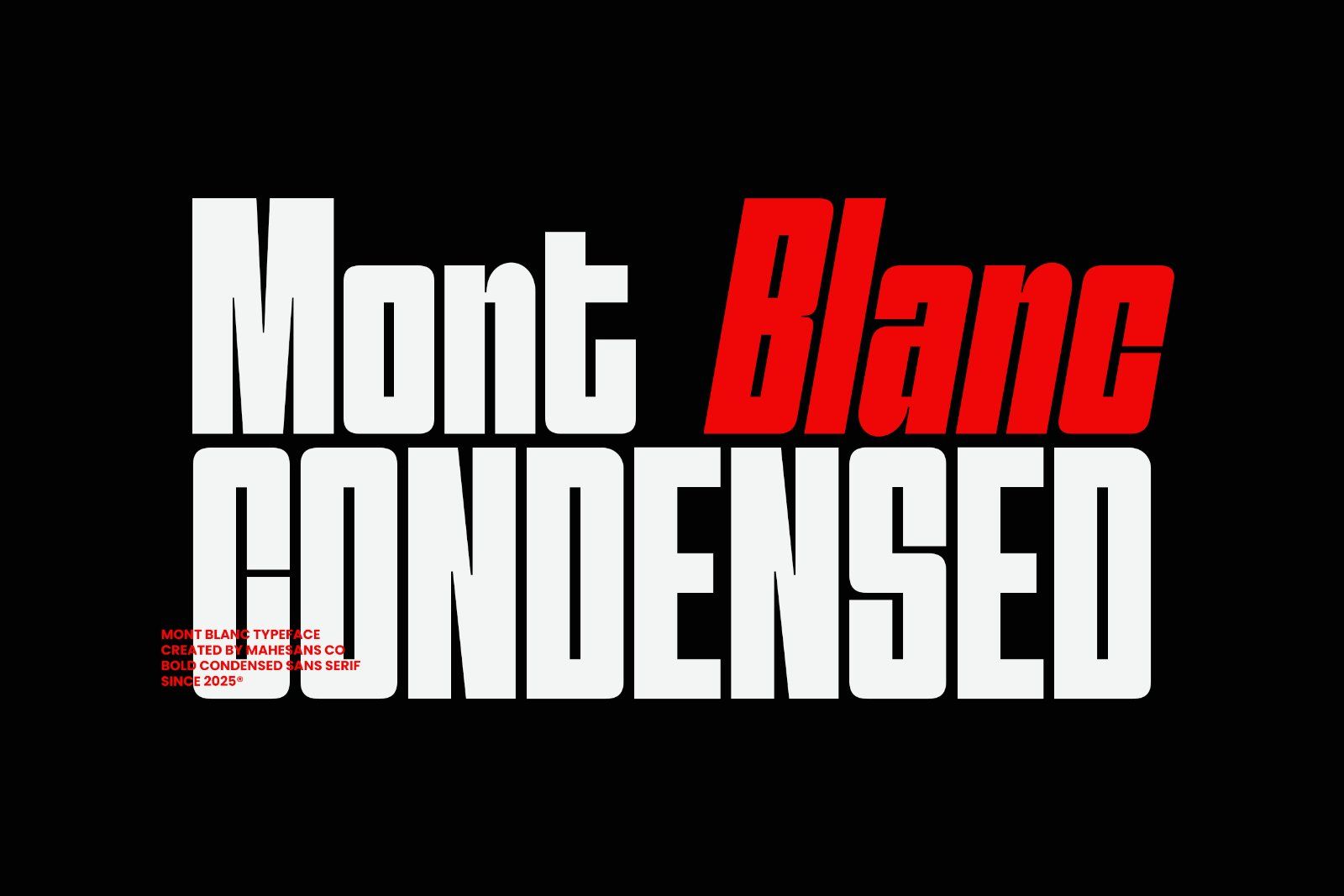 Mont Blanc - Condensed Sans Serif — image 11