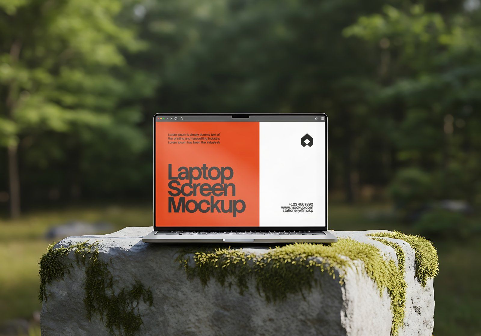 Nature Branding Kit Mockup Bundle – Stationery, Tote Bag, Book & Phone Screen PSD Mockups — image 12