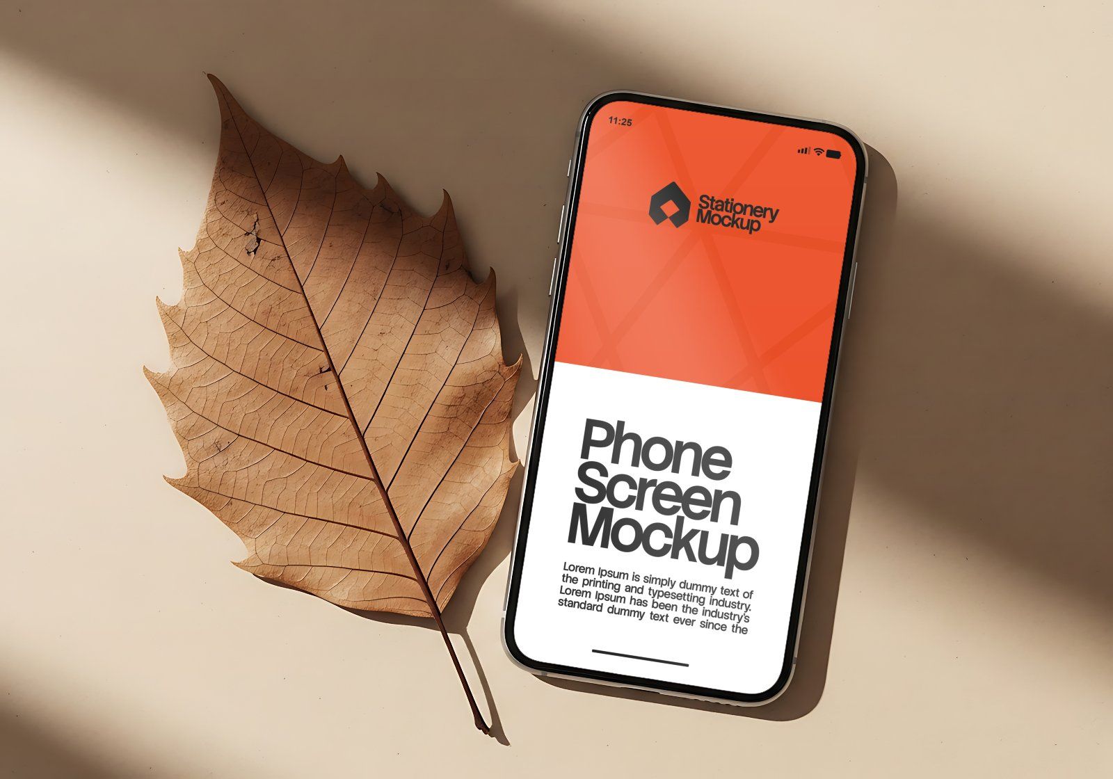 Nature Branding Kit Mockup Bundle – Stationery, Tote Bag, Book & Phone Screen PSD Mockups — image 9