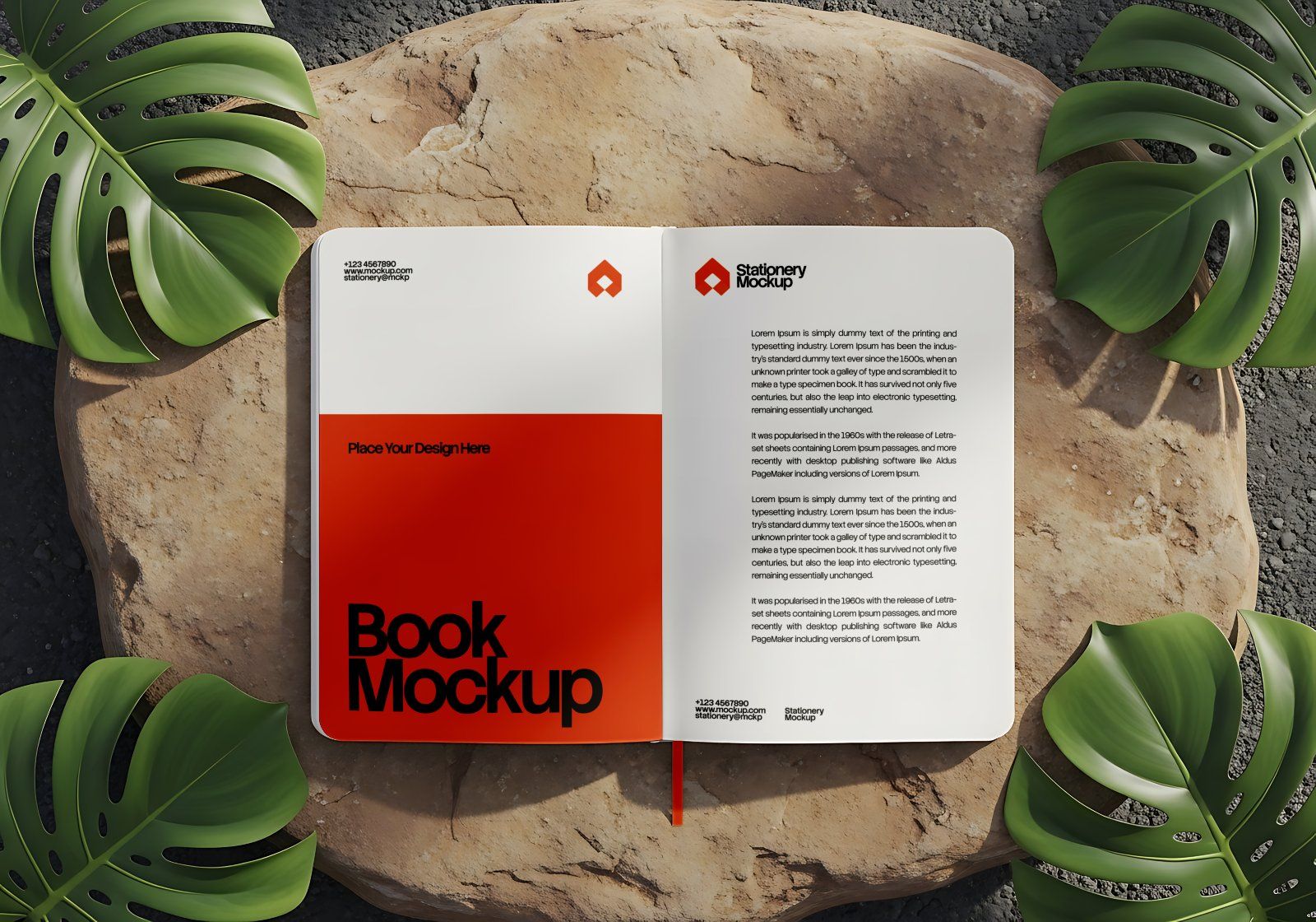 Nature Branding Kit Mockup Bundle – Stationery, Tote Bag, Book & Phone Screen PSD Mockups — image 7