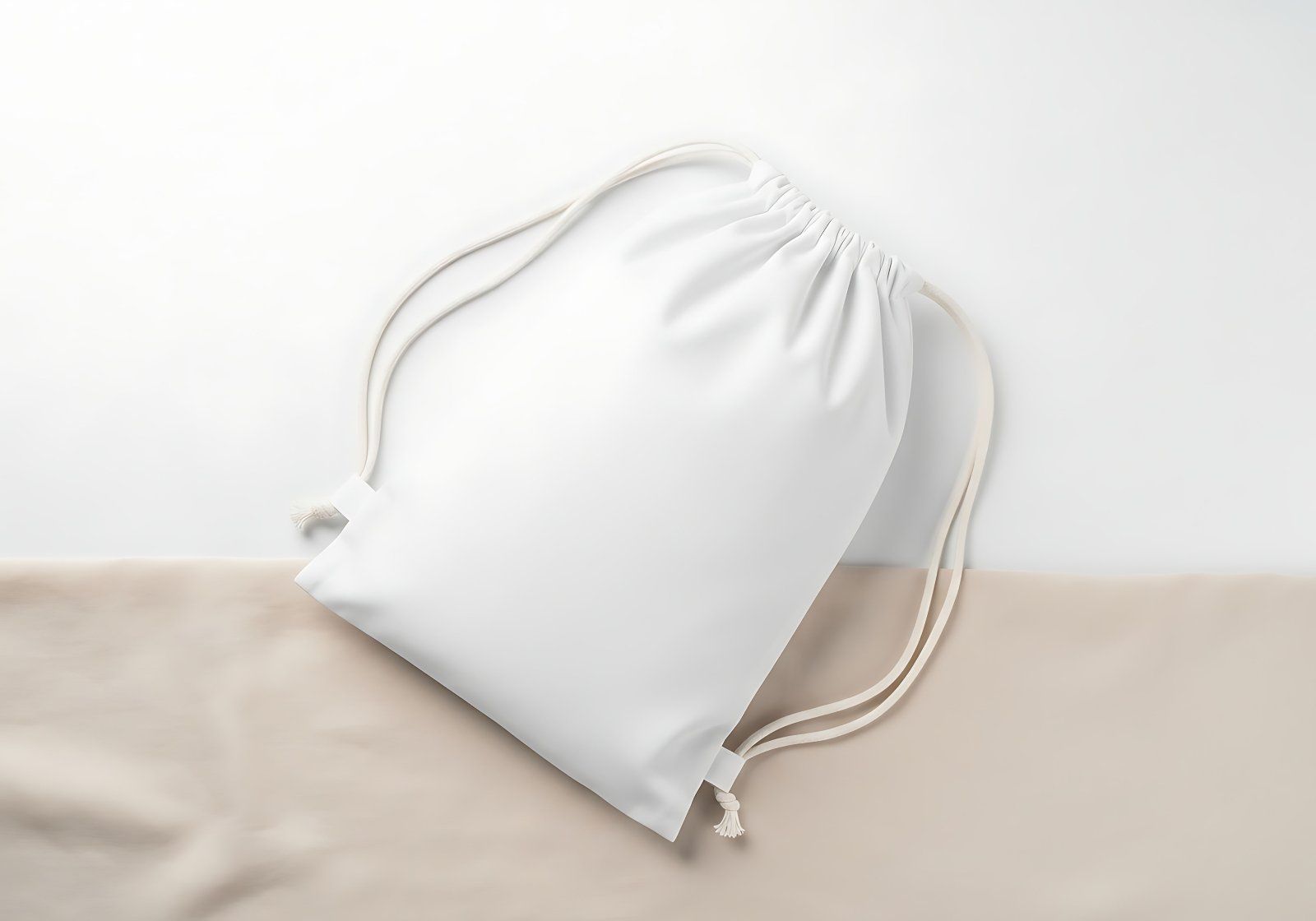 Drawstring Bag Mockup – Realistic PSD Template for Merchandise Branding — image 2