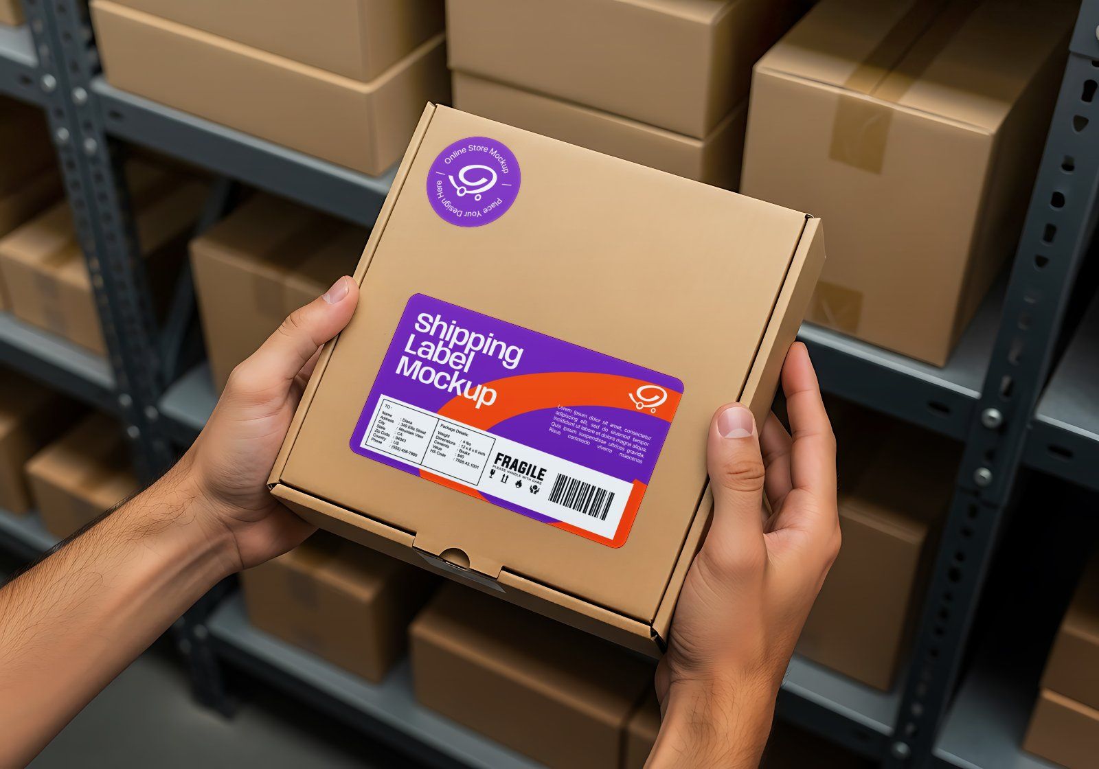 Premium E Commerce Warehouse Mockup — image 10