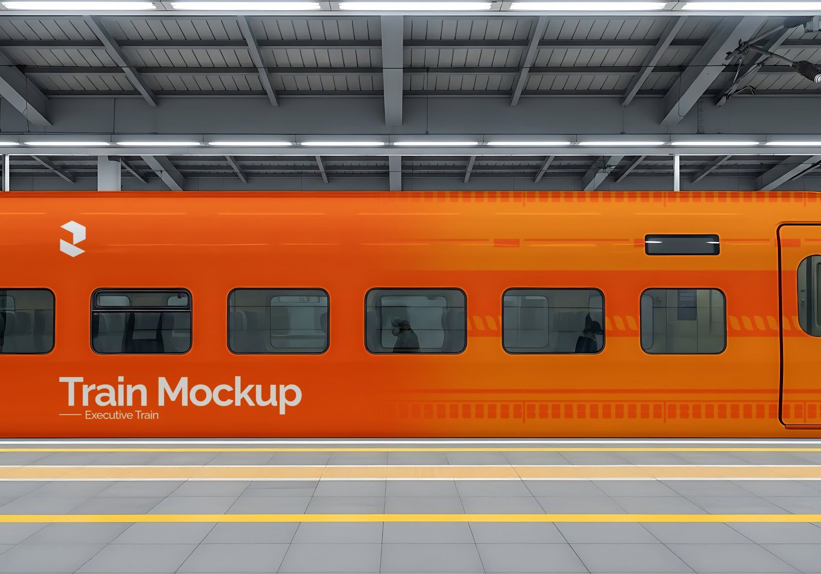 Premium Branding Electric Train Mockup — image 3