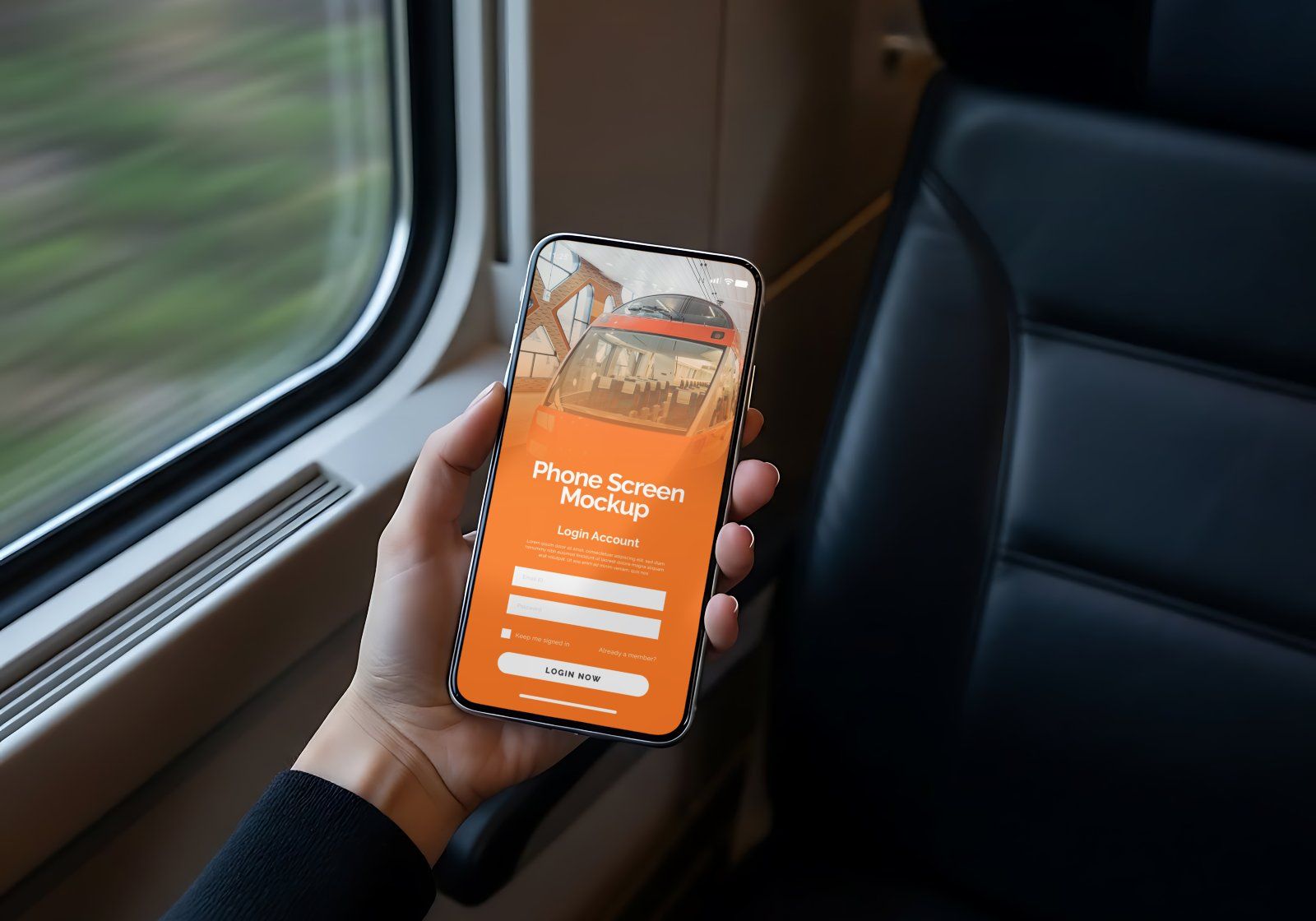 Premium Branding Electric Train Mockup — image 4