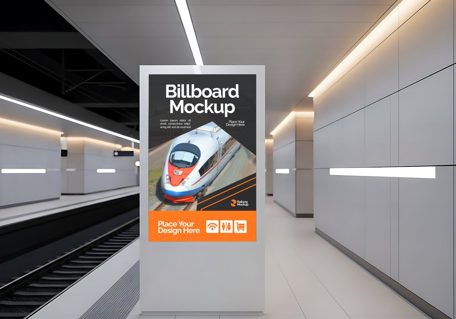 Premium Branding Electric Train Mockup — image 8
