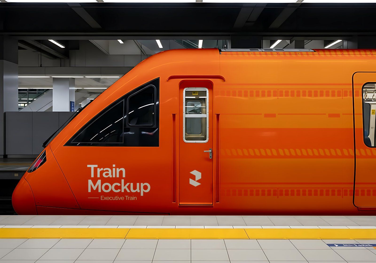 Premium Branding Electric Train Mockup — image 12