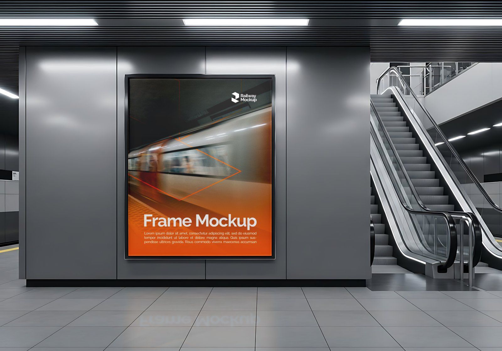 Premium Branding Electric Train Mockup — image 16