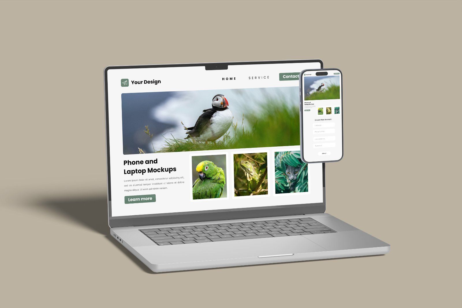 Laptop and Phone Screen Mockup — image 12