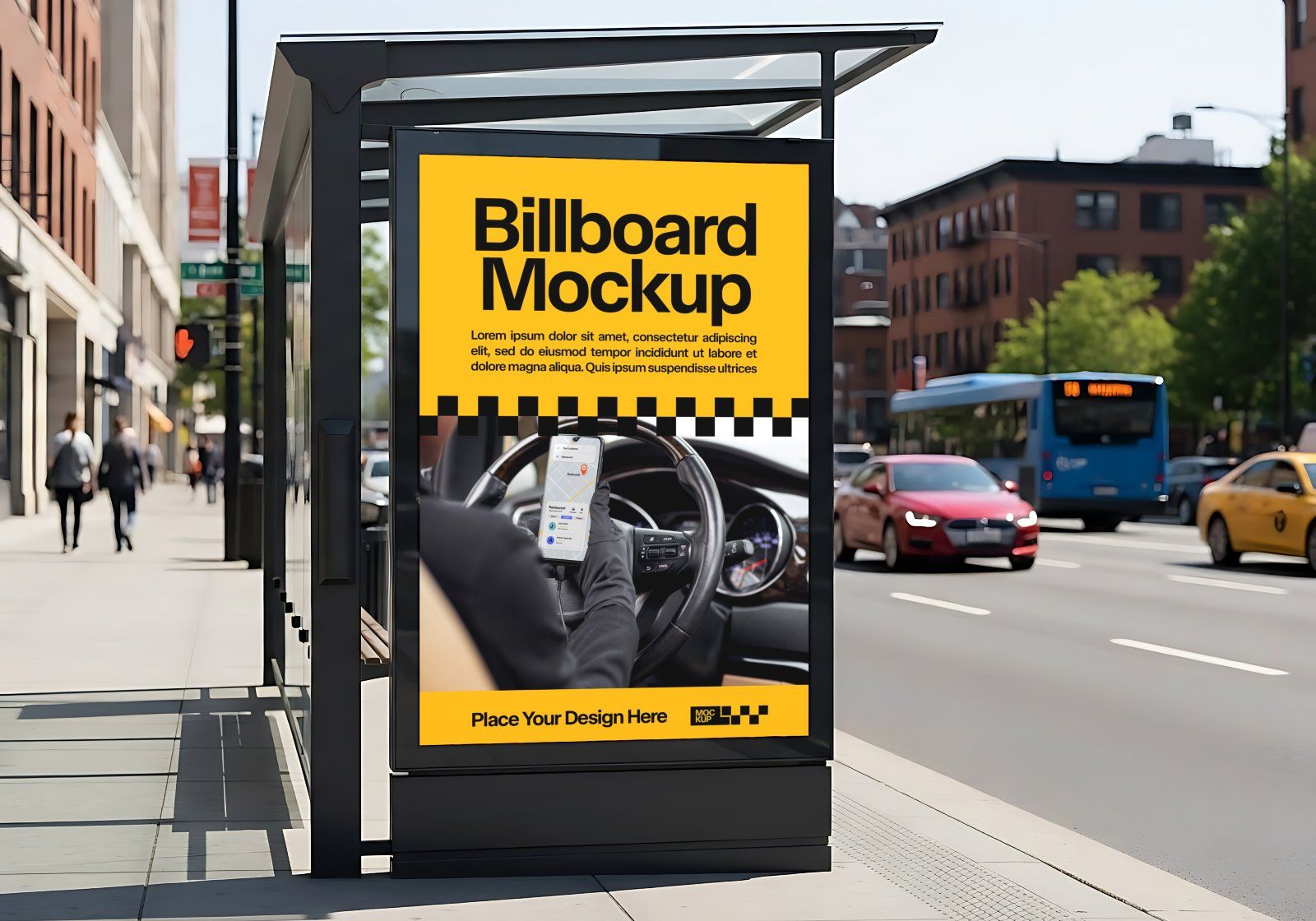 Premium Branding Yellow Taxi Mockup — image 5