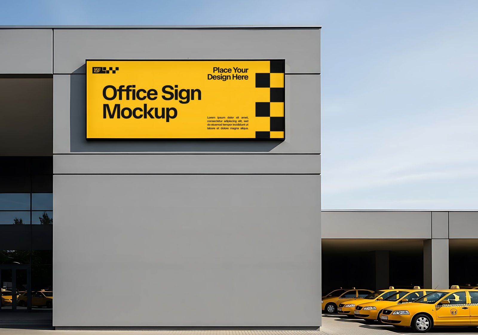 Premium Branding Yellow Taxi Mockup — image 6