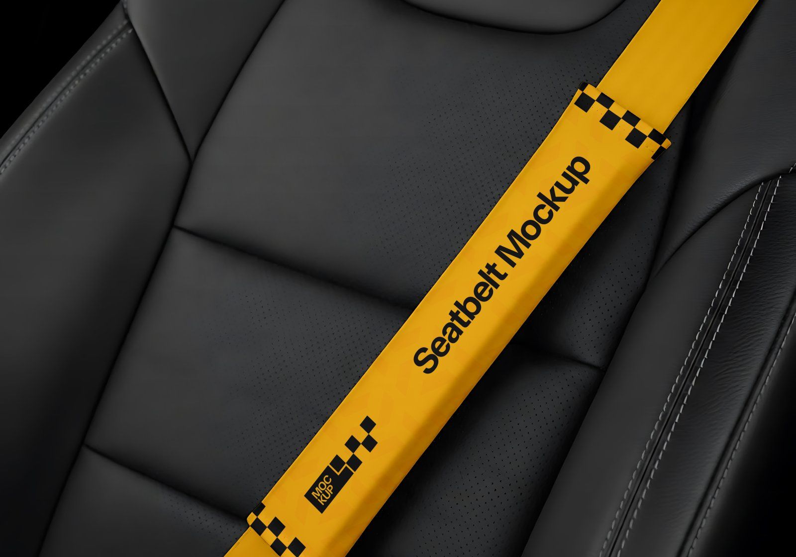Premium Branding Yellow Taxi Mockup — image 7