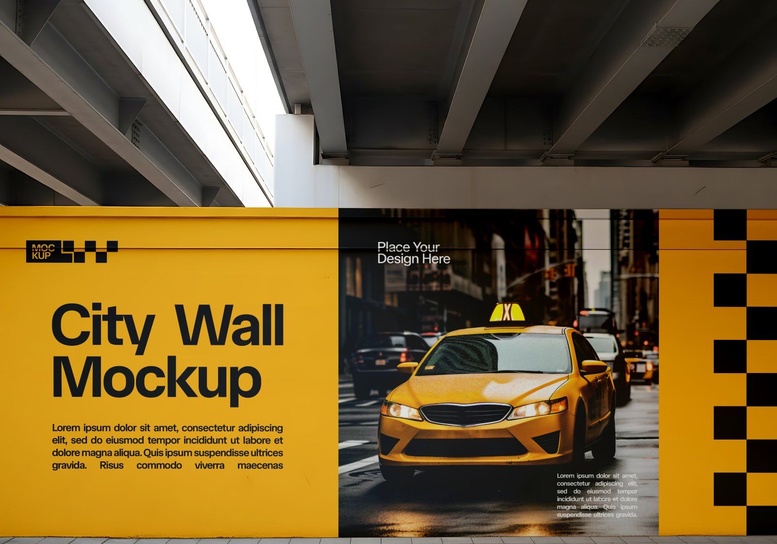 Premium Branding Yellow Taxi Mockup — image 12