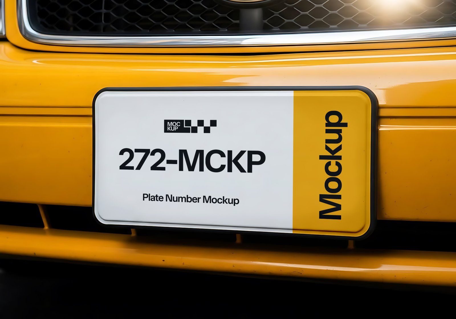 Premium Branding Yellow Taxi Mockup — image 14