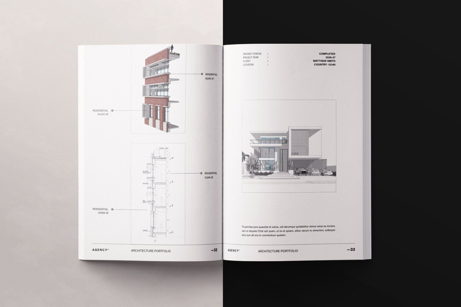Architecture Sketch Design Portfolio Template — image 13