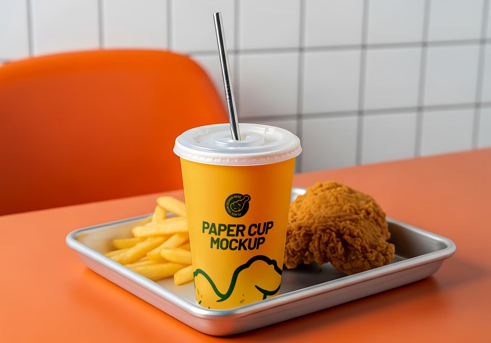 Premium Branding Fried Chicken Restaurant Mockup — image 2