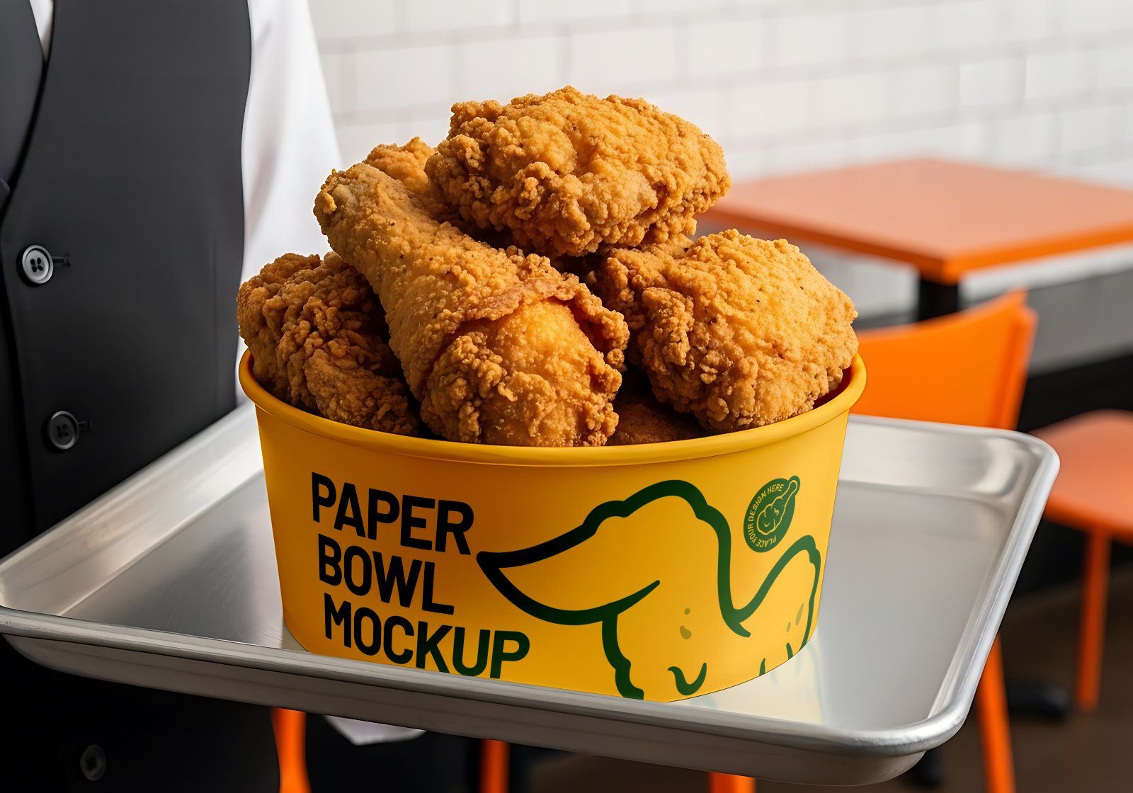 Premium Branding Fried Chicken Restaurant Mockup — image 16