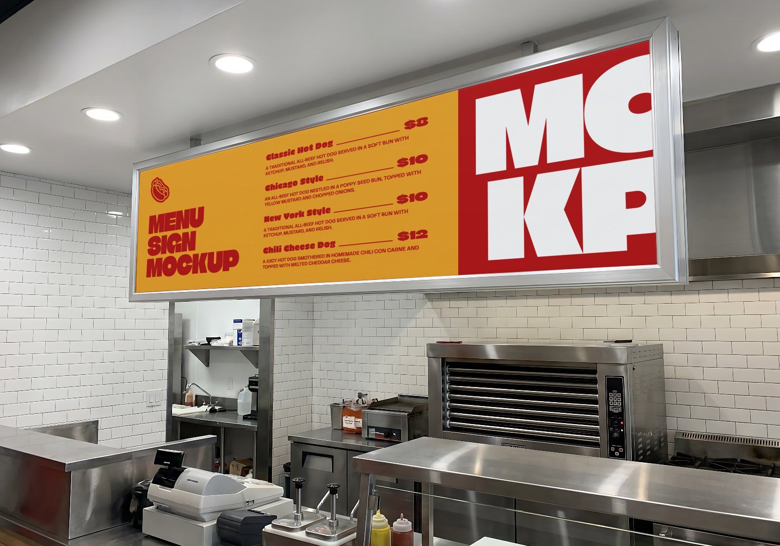 Premium Branding Hotdog Mockup — image 2