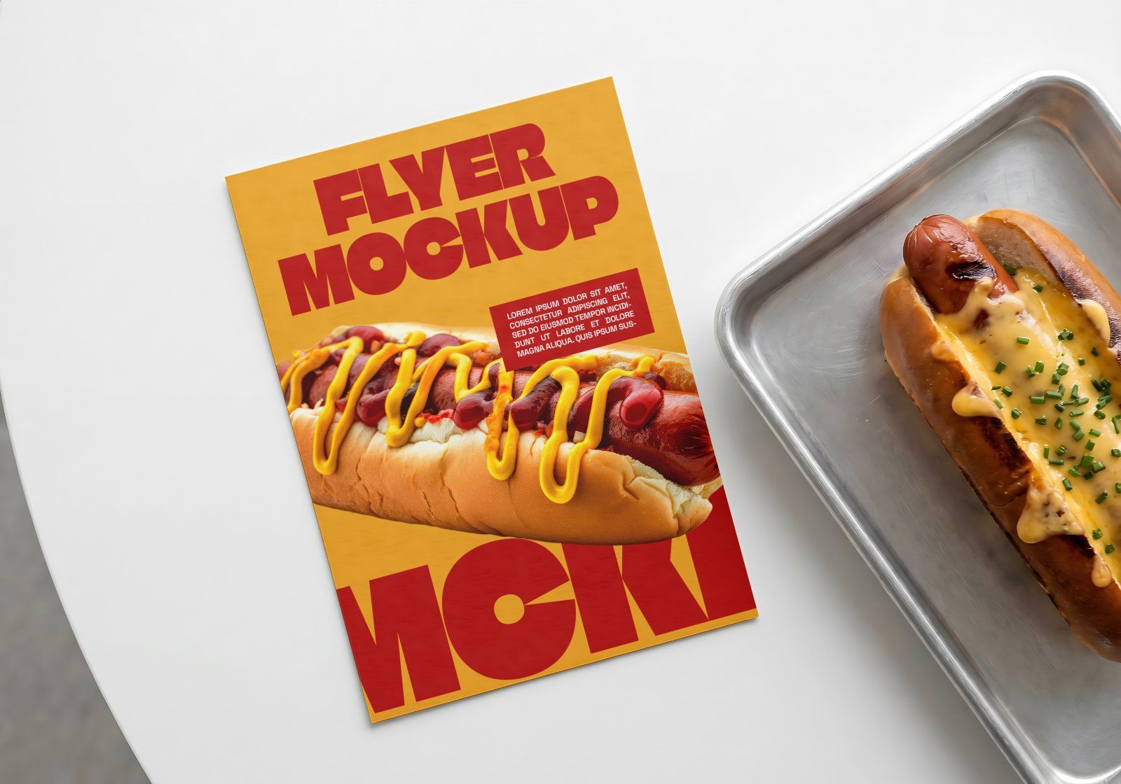 Premium Branding Hotdog Mockup — image 5