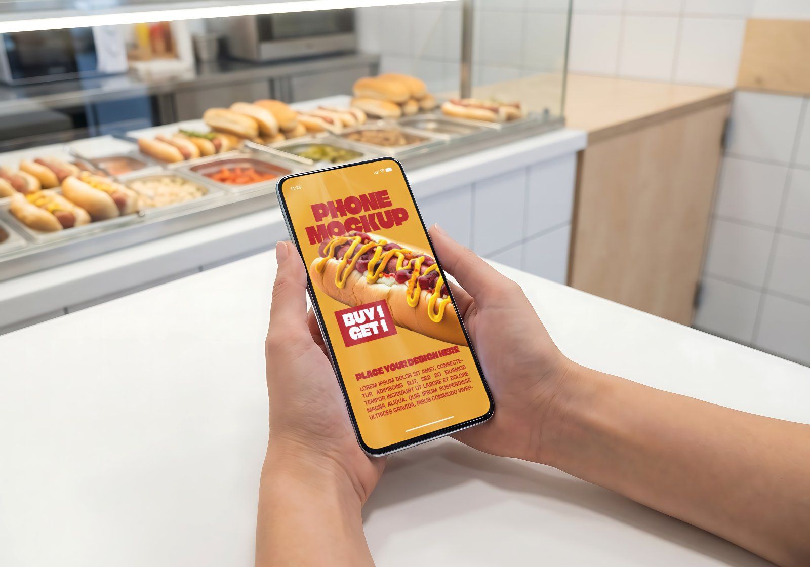 Premium Branding Hotdog Mockup — image 7
