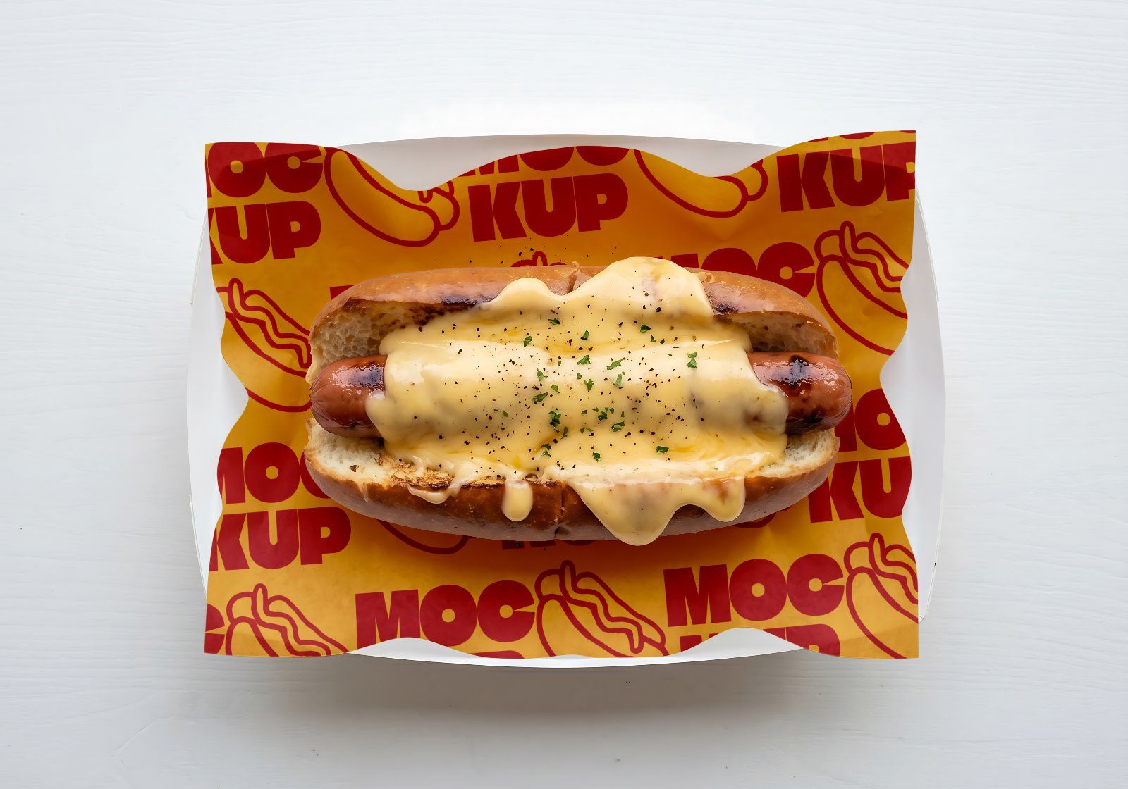 Premium Branding Hotdog Mockup — image 9
